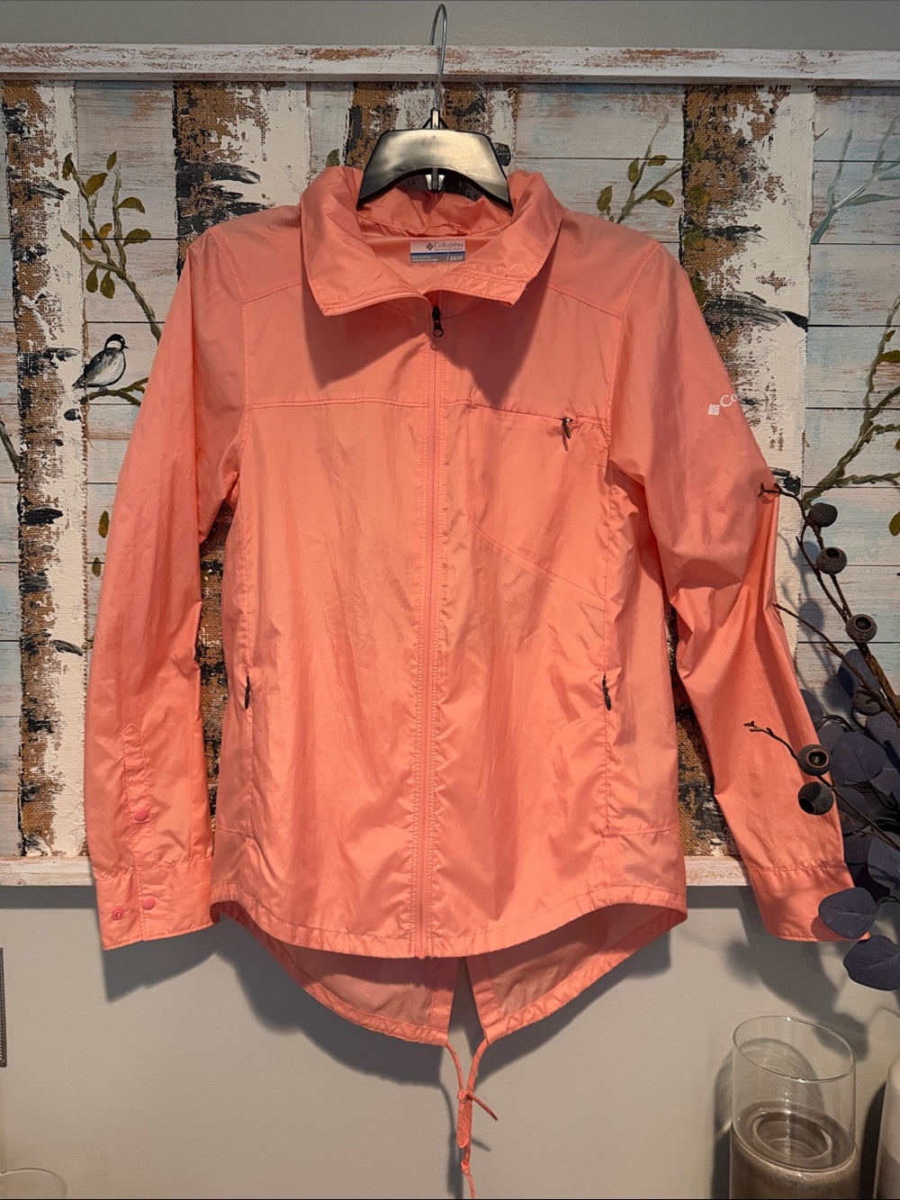 Columbia Coral Pink Hooded Utility Jacket